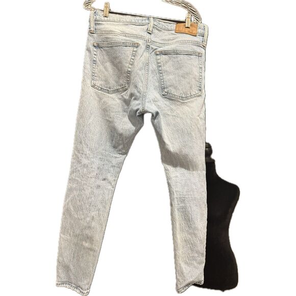 Mens Madewell Skinny Light Wash Jeans - W 33 L30 - Picture 2 of 4